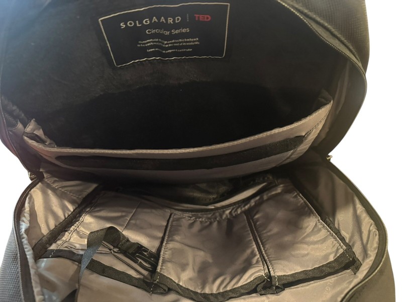 Solgaard Circular Work Black Laptop Tech Backpack Carry On - TED Edition gallery