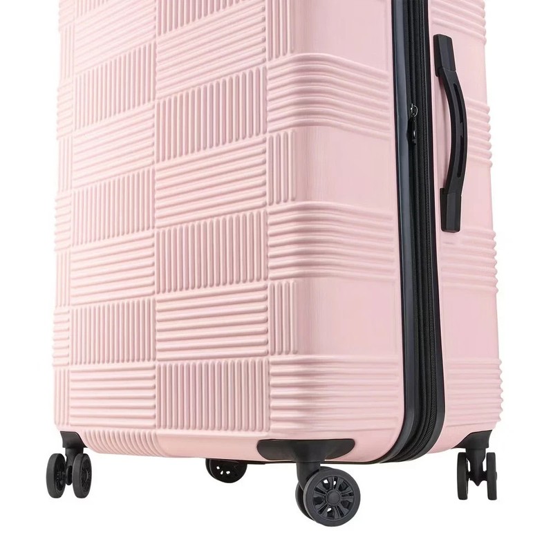 American Tourister Checkered NXT 22” Spinner Luggage Pink NEW, Free Shipping gallery