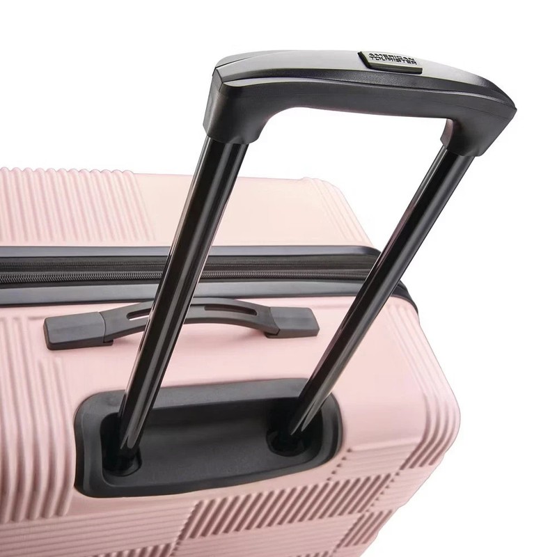 American Tourister Checkered NXT 22” Spinner Luggage Pink NEW, Free Shipping gallery