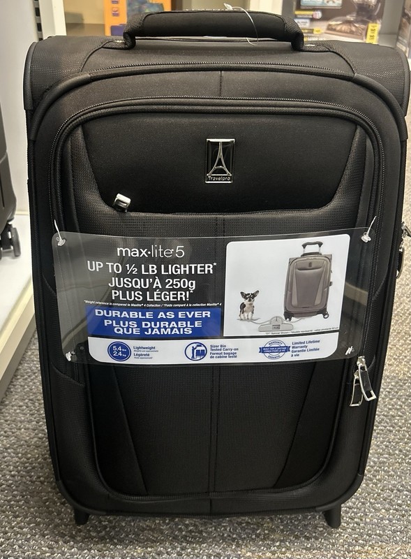 Travelpro Maxlite 5 Softside 20″ Expandable Upright 2 Wheel Carry on Luggage New