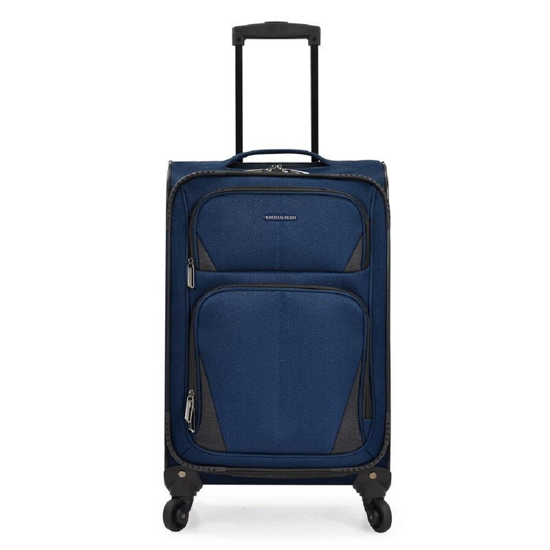 Expandable Softside Carry-On Luggage with Spinner Wheels, 23-Inch, Navy
