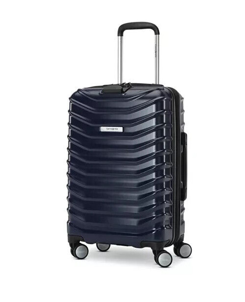 Samsonite Navy Spin Tech 5 20″ Carry-On Spinner Suitcase B1192