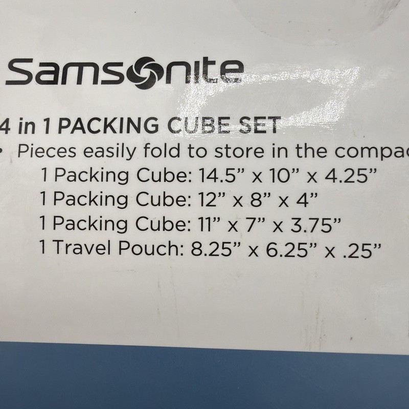 NEW Samsonite 4 Packing Cube Set - Graphite Gray - Four Sizes 2018 107084-1374 gallery