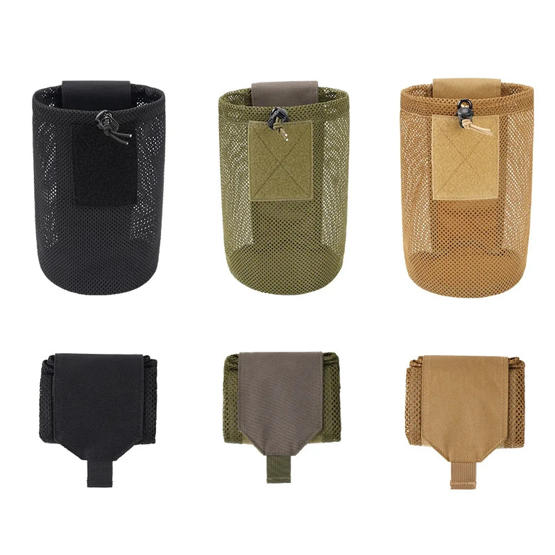 Hunting Bag Micro Folding Compact Dump Pouch Mini Foldable Mesh Bag EDC Utility gallery