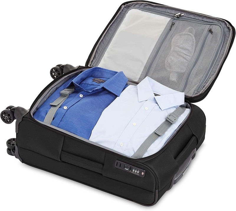 Expandable 23-inch Softside Luggage with TSA Lock, 4 Double-Wheeled Spinners,... gallery