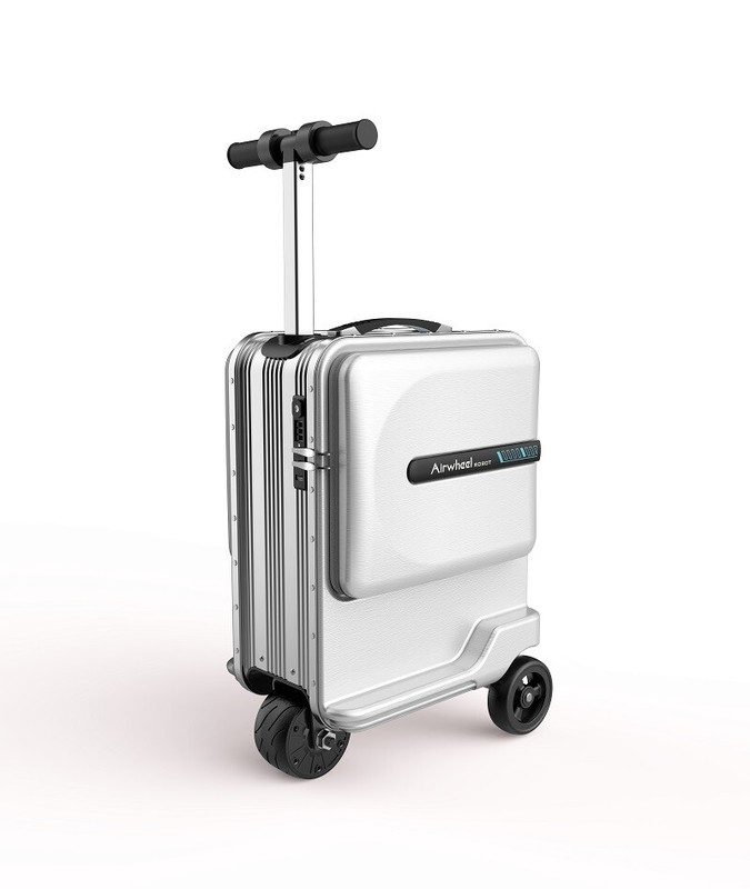 Airwheel SE3MiniT Sliver 20inch Smart Rideable Suitcase Electric Luggage Scooter
