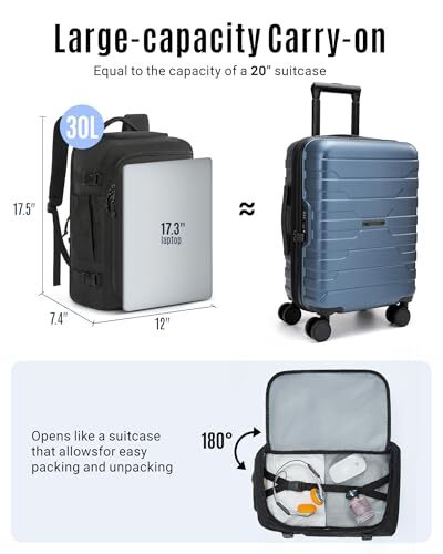 Travel Backpack, TSA Friendly Flight Approved Carry on Backpack Large Grey gallery