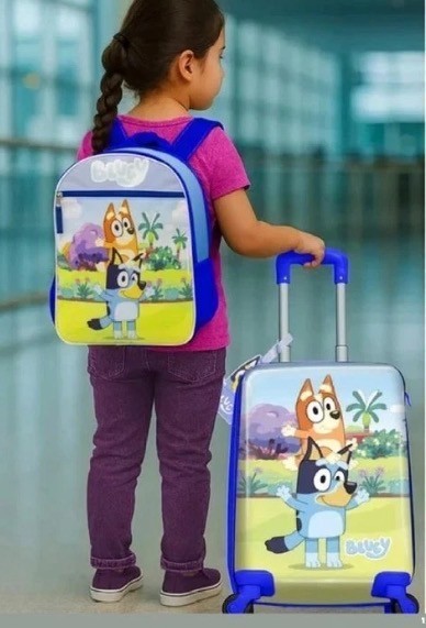 Fast Forward, Kid’s Licensed 2 Pc Travel Luggage + Backpack Set (Chose Design) gallery
