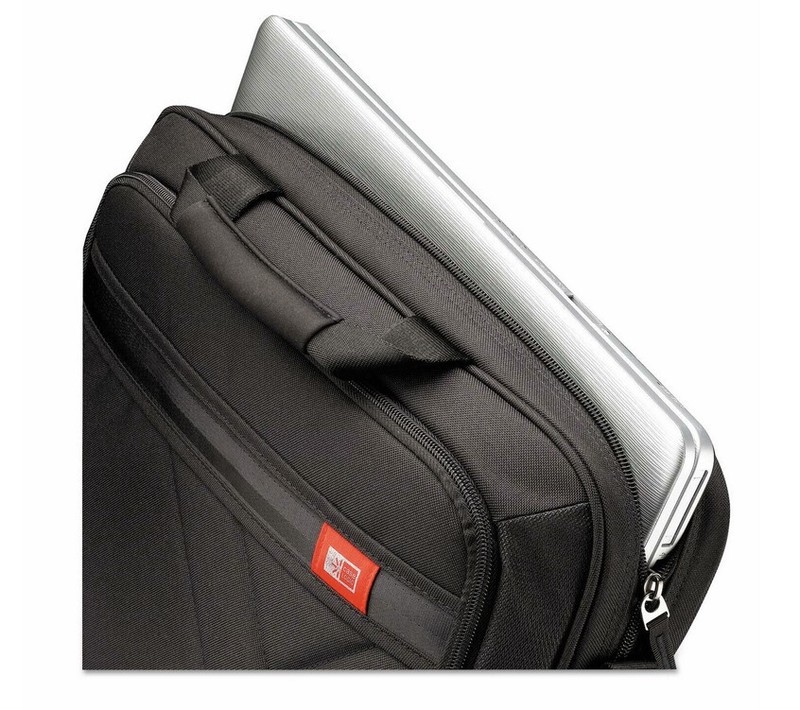 Case Logic 17" Laptop & Tablet Briefcase 17.3" x 3.2" x 12.5" Black 3201434 NWOT gallery