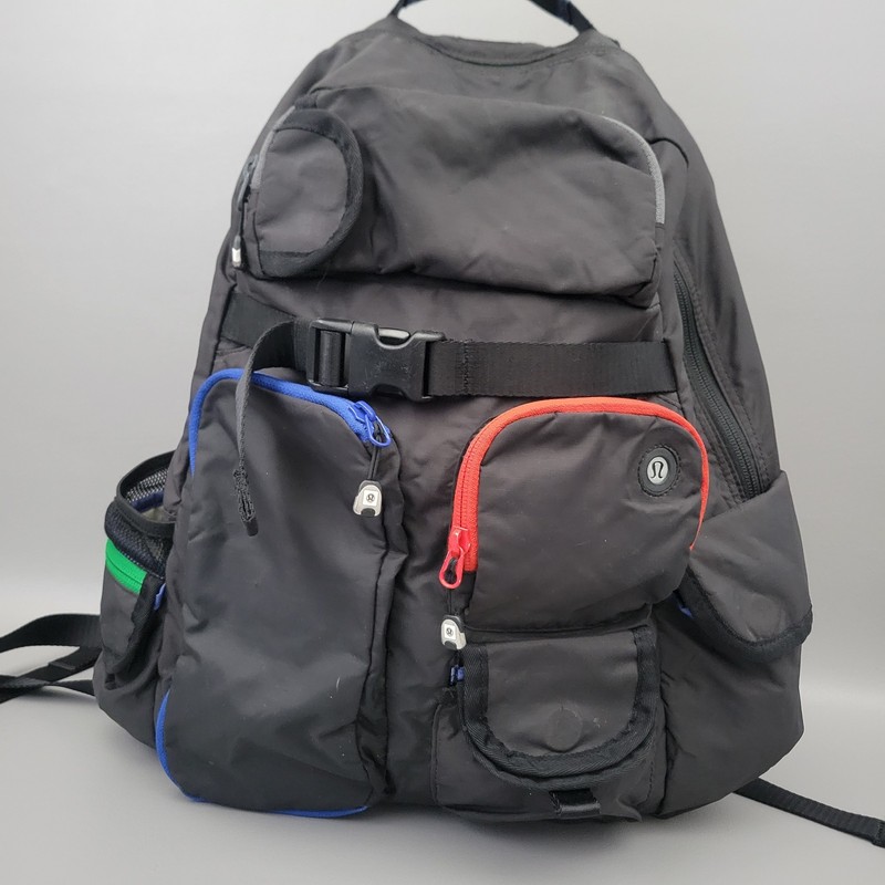 Lululemon Black Multicolor Cruiser Backpack
