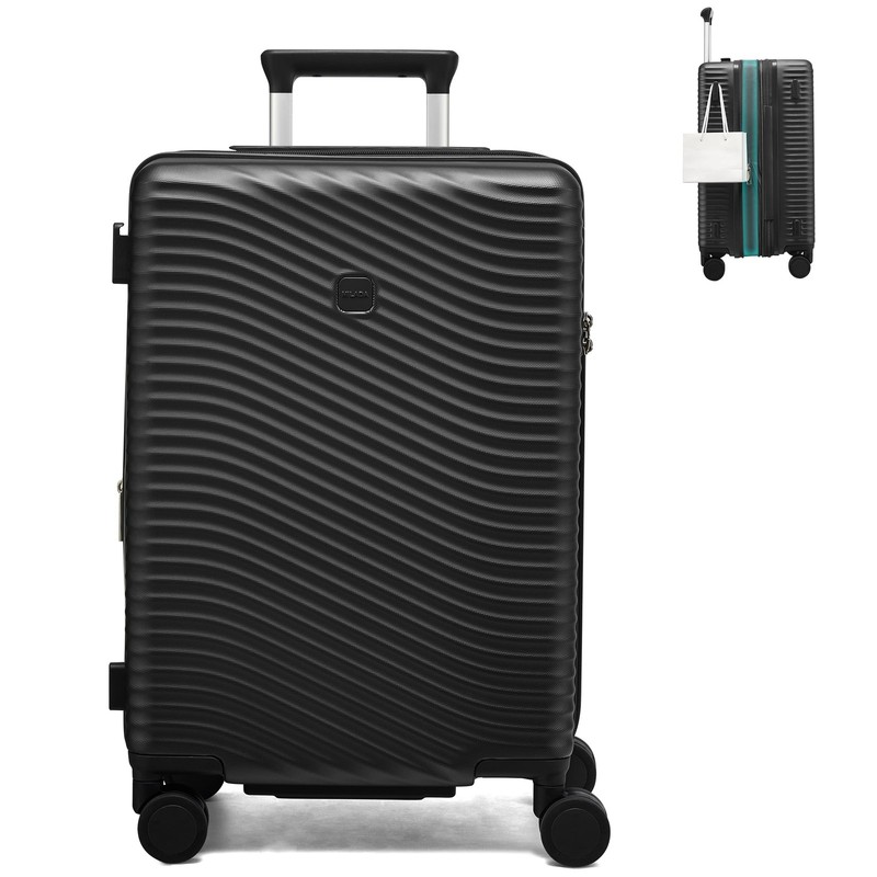 24 Inch Expandable Checked Luggage – Hardshell Suitcase with Wheels, TSA Lock…