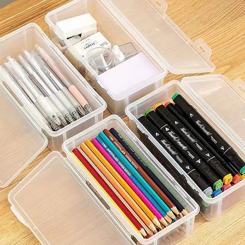 1pc Translucent PencCase Large Capacity Lightweight Convenient for School gallery