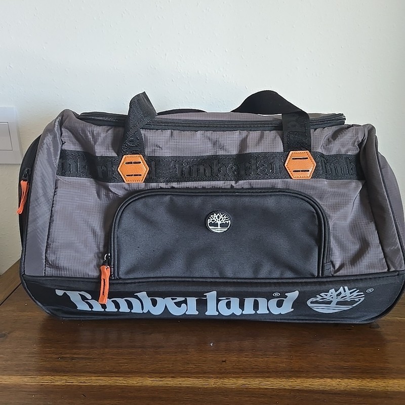 Timberland Highgate Spring Collection 22" Duffle Travel Bag Gray Orange Black gallery