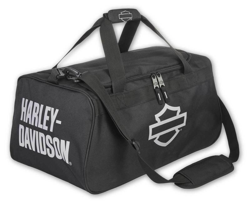 Harley-Davidson Bar & Shield Logo Zipper Rugged Graphic Duffel Bag – Black