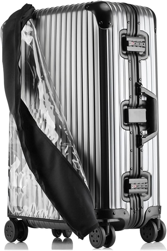 Transparent PVC , No Disassembly Required Clear Luggage Protector gallery