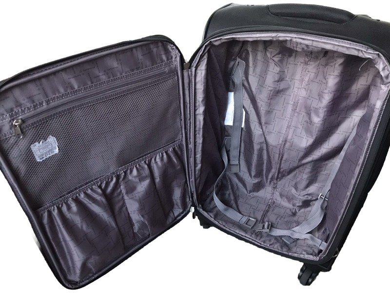 Samsonite 21" 21 inch Softside Expandable Spinner Luggage Carry On Black Rolling gallery