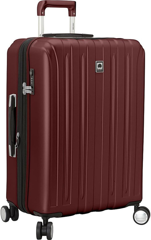 Titanium Hardside Expandable Luggage with Spinner Wheels Checked Luggage, Black