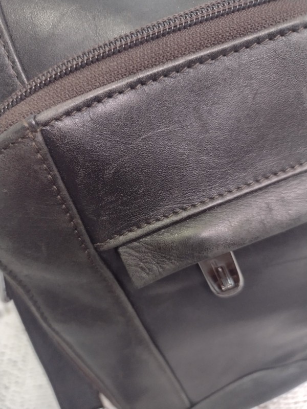 VTG Hartmann Aviator Leather Expandable Briefcase Luxury Lapiop Travel Bag Brown gallery