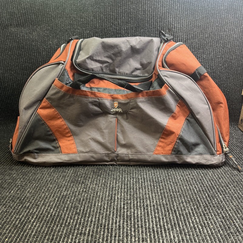 🔥🔥🔥Jeep Duffle Workout Exercise Luggage Bag Red, Black & Gray 20” X 9” X 10”