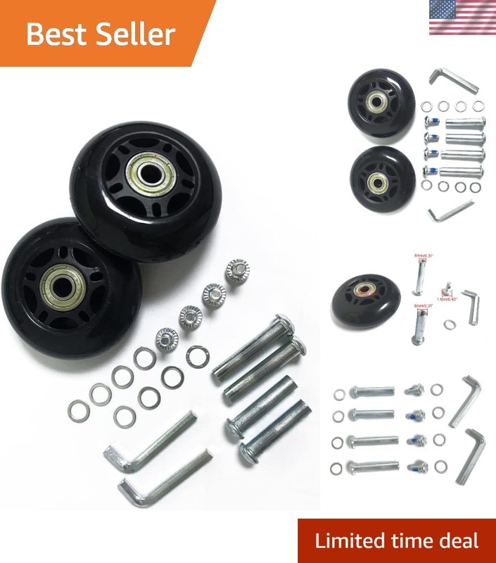Durable 3.15-Inch Inline Skate Wheels for Luggage – ABEC-7 Bearings Included