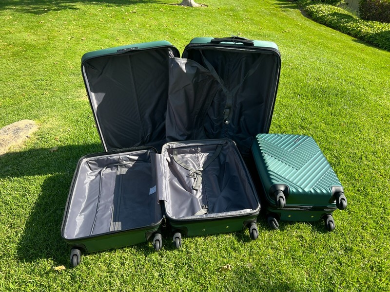 Luggage Set 3 Piece Expandable Spinner Suitcase W/ Combination Lock 20"24"28"in gallery