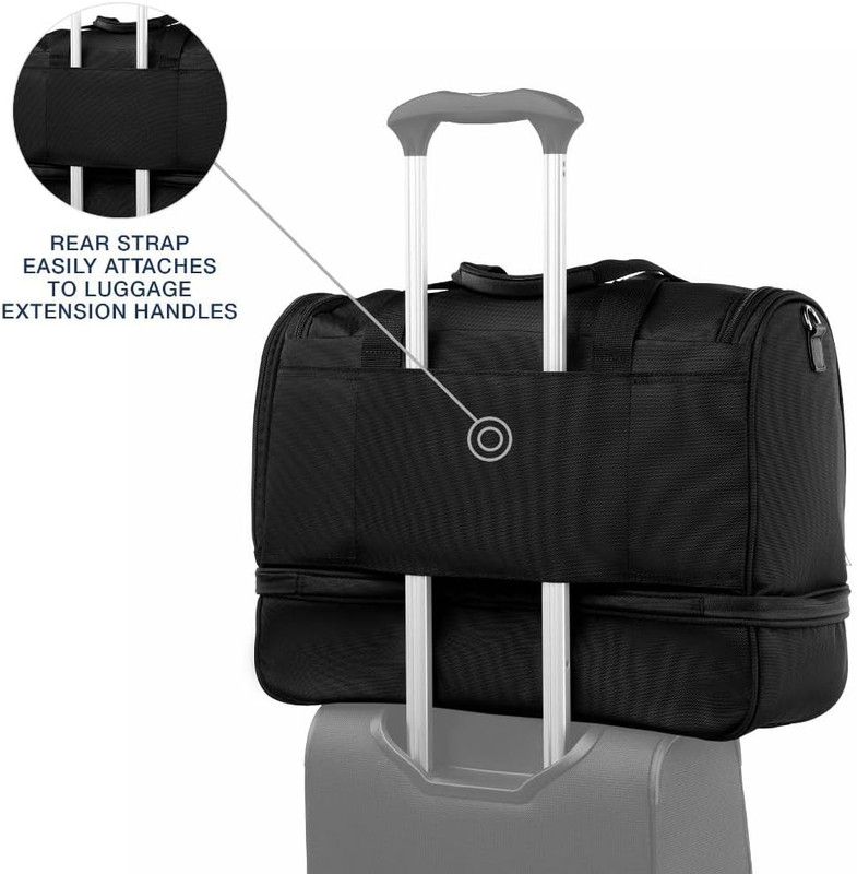 Maxlite 5 Lightweight Carry-On Weekender Duffel with Drop-Bottom Storage gallery