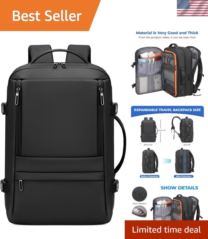 35L Expandable Travel Backpack – TSA Approved Carry-On for Business & Leisure