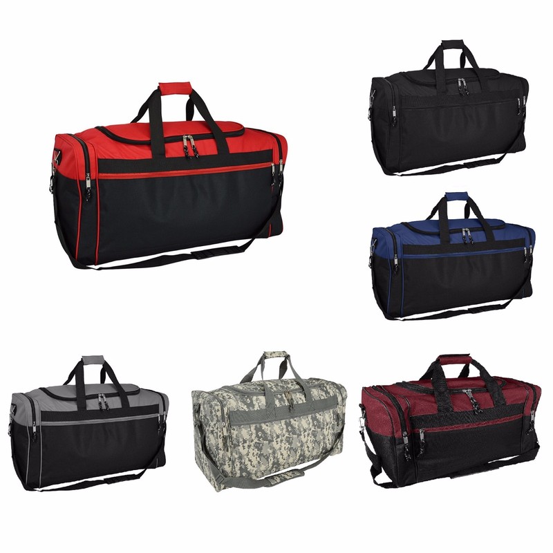 DALIX 25″ Extra Large Travel Vacation Overnight Duffle Bag in Black