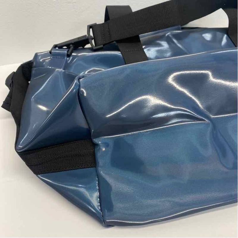 Rains Blue Solid Polyester Weekender Bag gallery