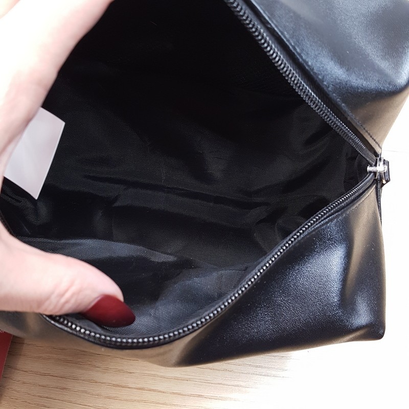 PERRY ELLIS Mens Black Faux Leather Zip Case Travel Shave Toiletry Kit Bag Pouch gallery