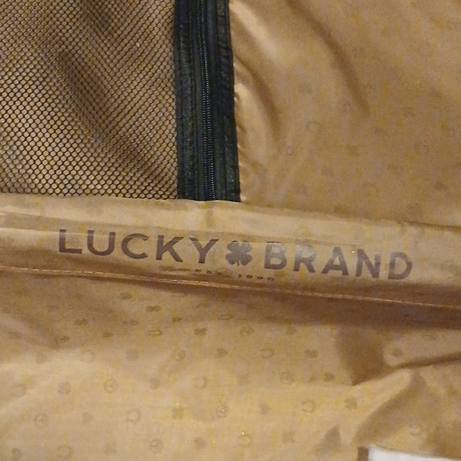 Lucky Brand Polycarbonate Hard Shell Upright Rolling Suitcase 29"+ Gold gallery