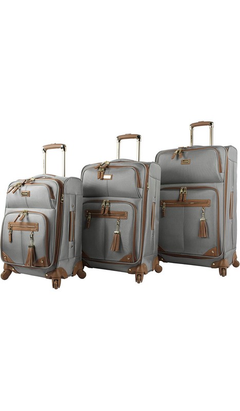 steve madden Designer Luggage Collection 3-Piece softside Expandable