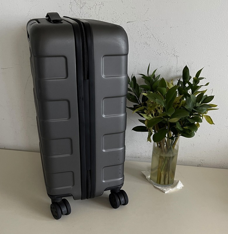 Japan MUJI Adjustable Handle Hard Shell Carry-On Urethane Resin Suitcase Luggage gallery