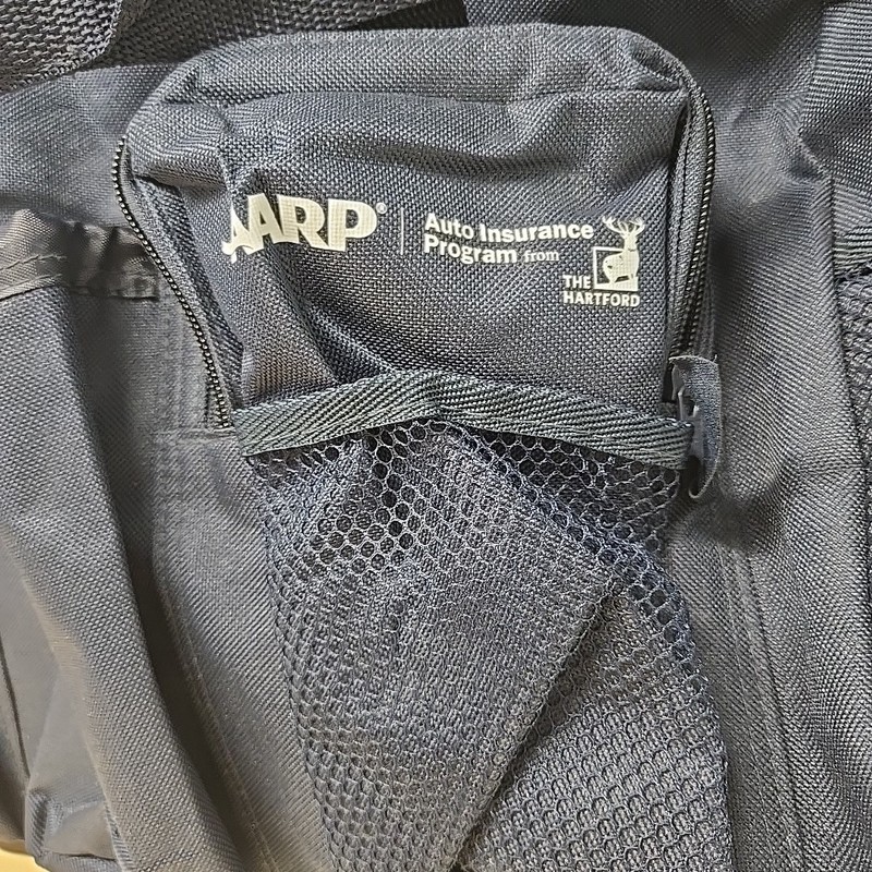 Weekender Duffel Bag with Shoulder Strap Mesh Front & Side Pockets Navy AARP gallery