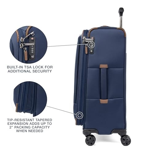 Crew Classic Lightweight Softside Expandable Checked Medium Patriot Blue gallery