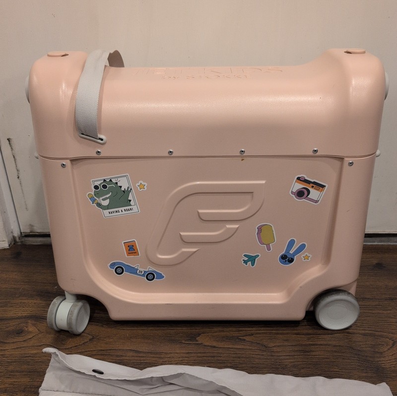 JetKids by Stokke Pink BedBox Ride-On Carry-On Suitcase & In-Flight Bed gallery
