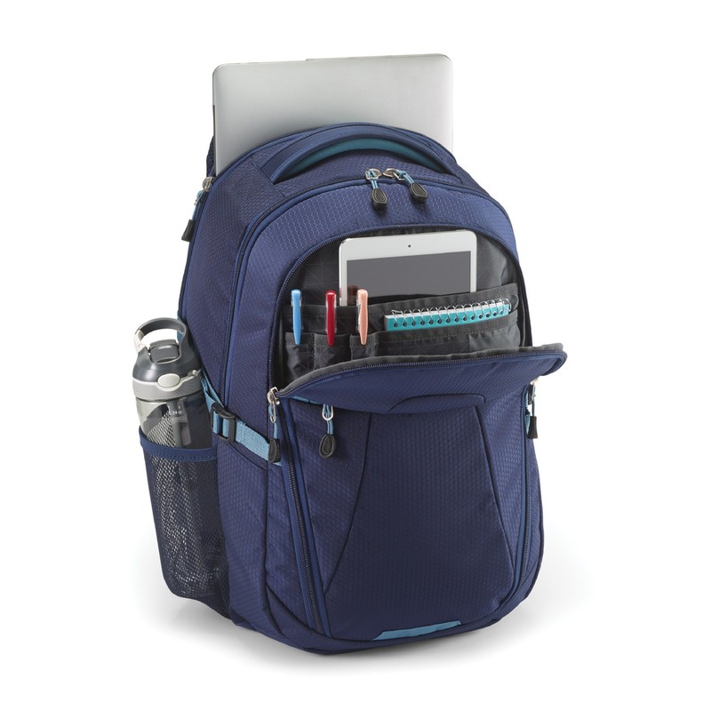 High Sierra Fairlead Computer Laptop Backpack w/Zipper Closure, Blue(Used) gallery