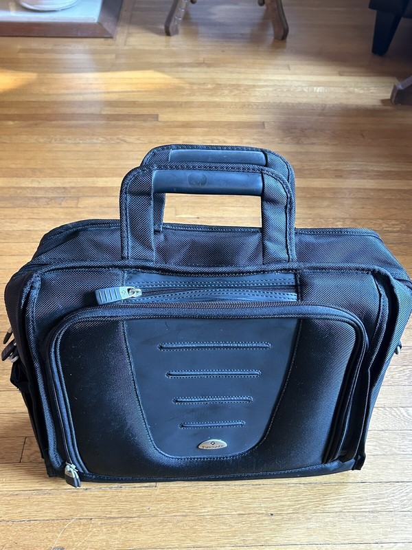Samsonite Top Load Laptop Computer Case Bag - Model 605 Multi-Pocket Black -NICE gallery