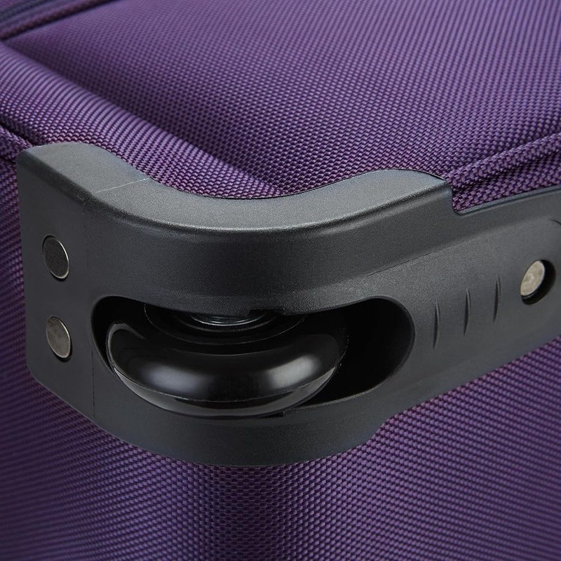 Durable 1680D Polyester Rolling Travel Bag W/ Accessory Pockets & USB Port gallery