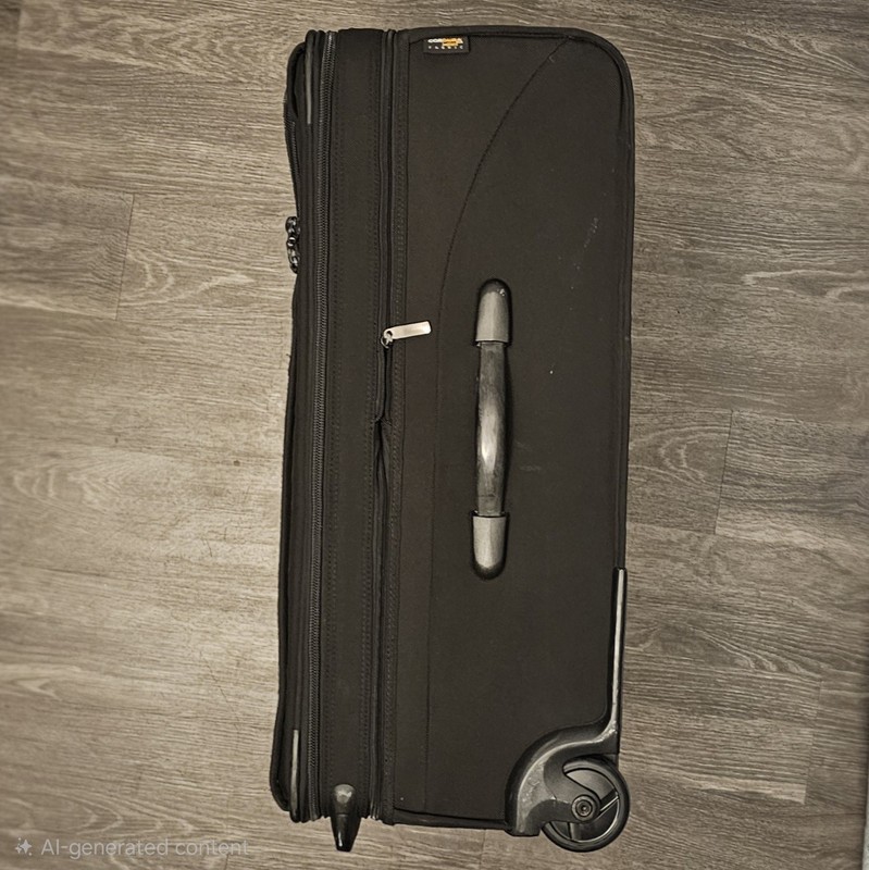 Kirkland Signature Black 27” Upright Expandable Wheeled Large Trip Suitcase gallery
