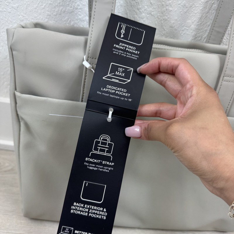 Samsonite Better Than Basic Weekender Tote Bag Limestone Grey gallery