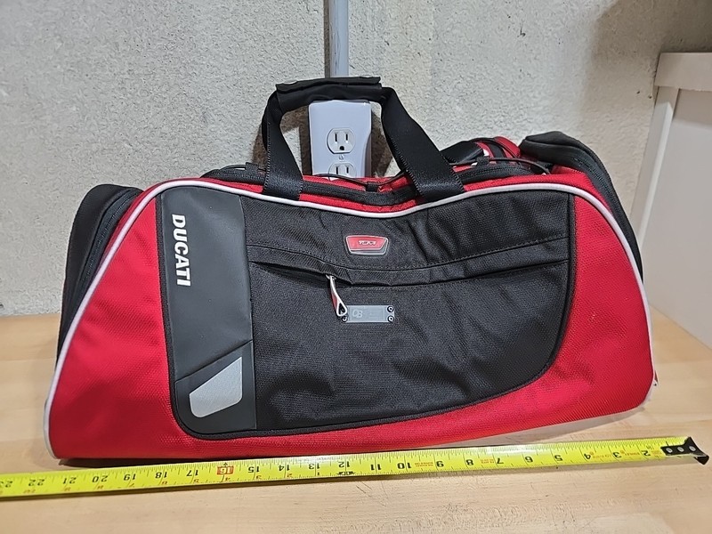 Tumi Ducati Brand Racing Travel Duffle Duffel Shoulder Bag Strap Handle