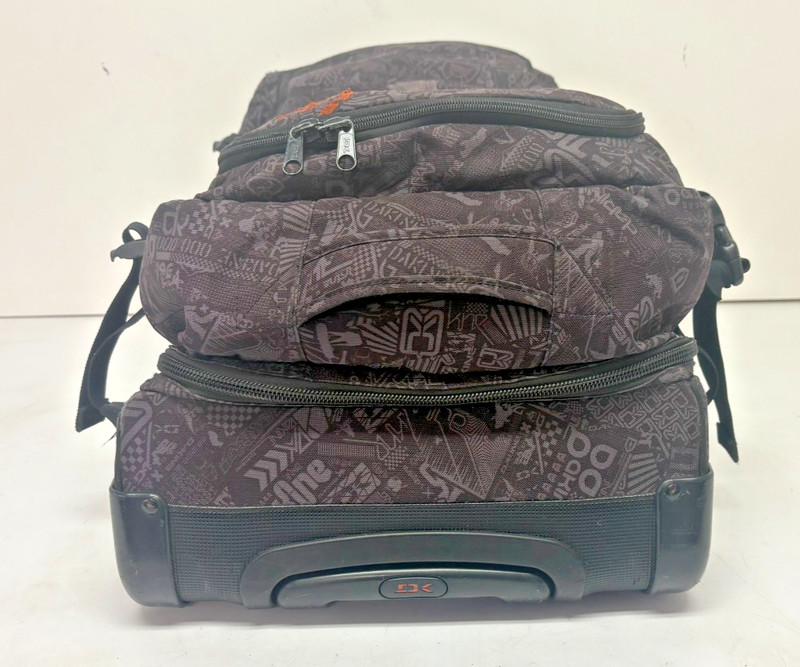 DaKine Split Roller 85-Liter Patterned Gray Travel Rolling Duffel Bag GREAT gallery