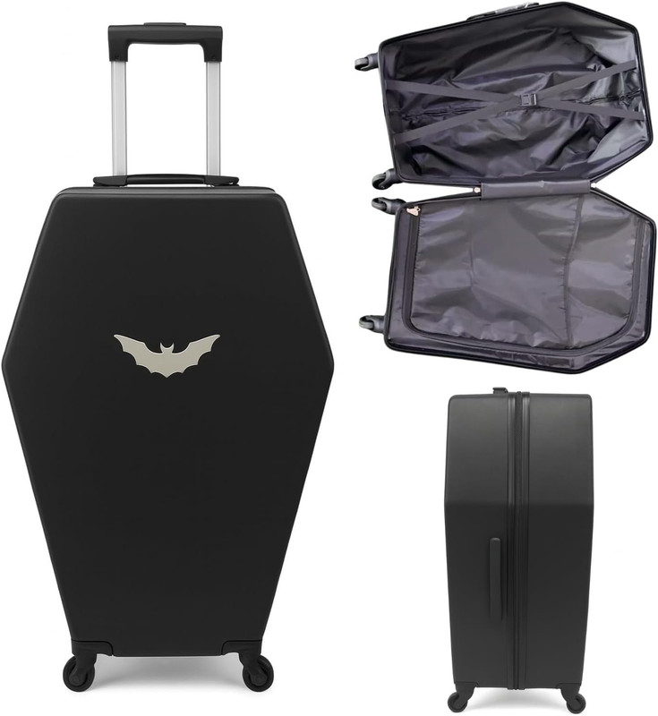 Gothic Coffin Hard Shell Spinner Luggage for Travel & Cosplay - 26.5 gallery