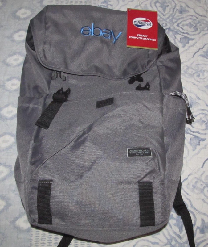 American Tourister eBay Backpack Open SWAG Exclusive New Embark Computer Bag