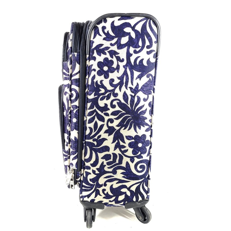 Chaps 23" Softside Spinner Expanding Carry On Cabin Luggage Floral Pattern gallery