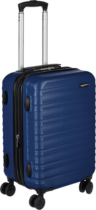 NEW Amazon Basics Expandable Hardside Carry-On Luggage, Suitcase with Wheels 21″