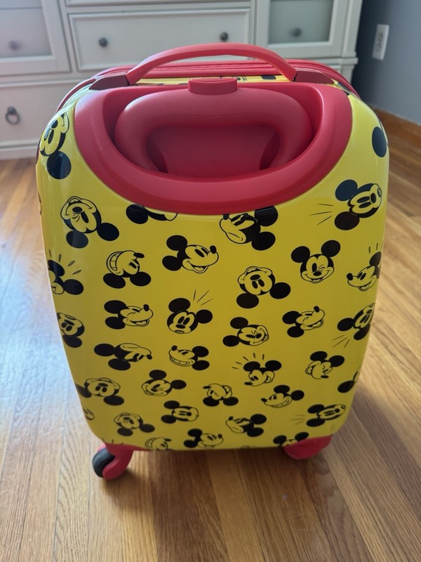Mickey Mouse Kids Rolling Hard Shell Suitcase Travel Disney Store Pls Read gallery