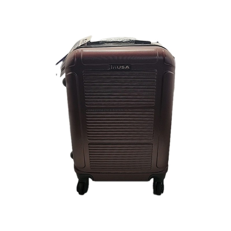 InUSA Pilot 20″ Hard Shell Carry On Luggage 360 Spinner Wheels Wine Red Suitcase