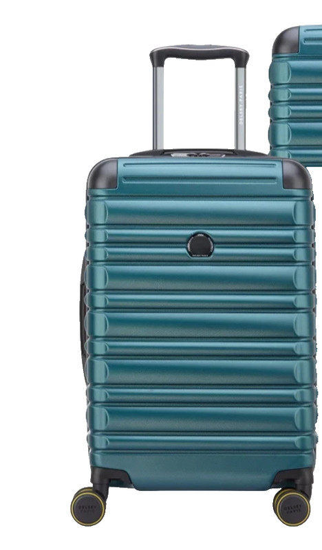 DELSEY PARIS Hardside Carry-On Spinner Luggage Lightweight Color Green Teal
